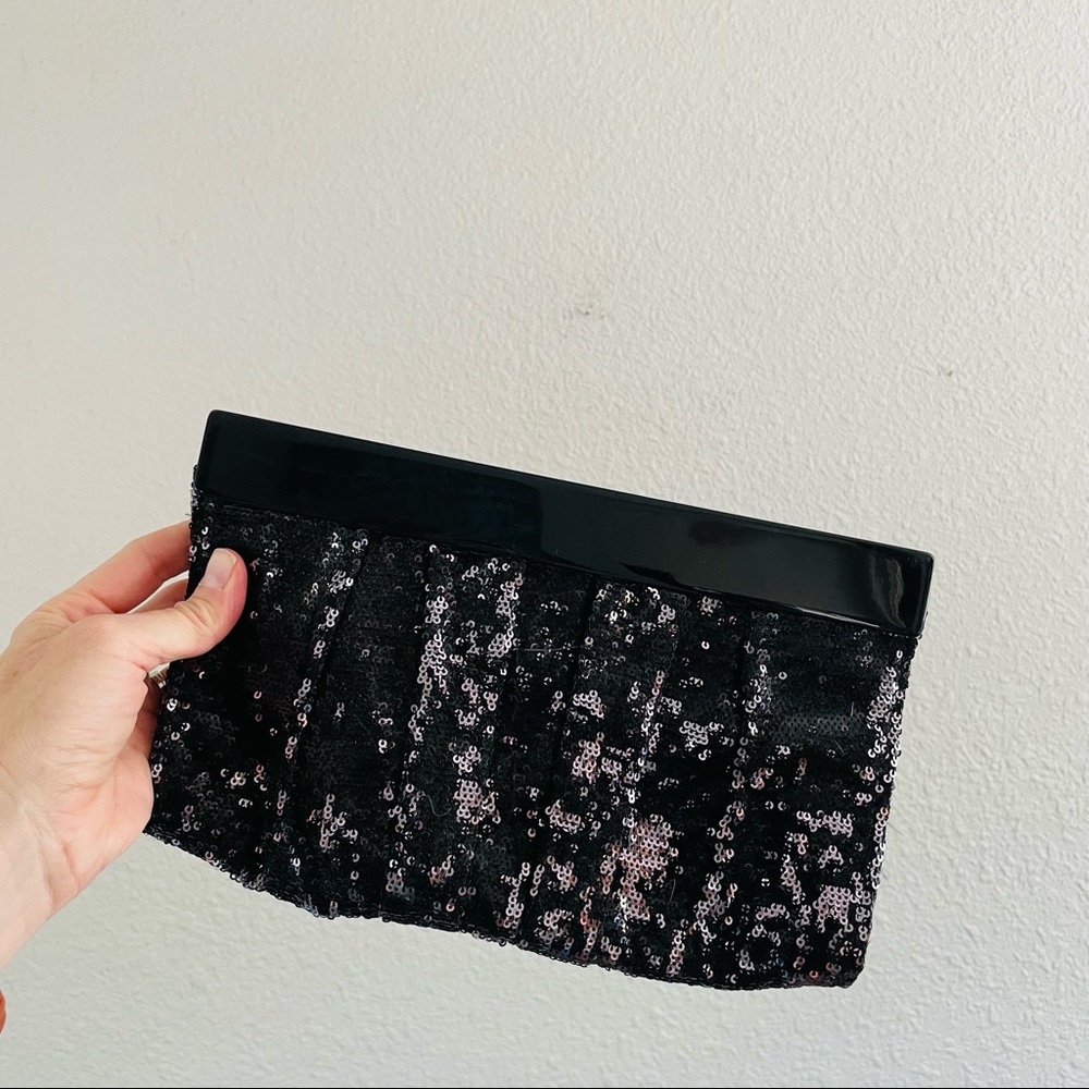 Express Fancy Sequin Clutch
